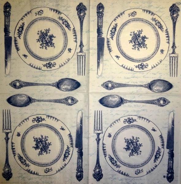 131 Dishes - 3-ply (bright) blue) - Ihr
